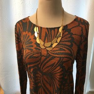 BCBGMaxAzria Dresses - Noely BCBG Copper Printed Dress BCBGMaxAzria Dresses - Noely BCBG Copper Printed Dress